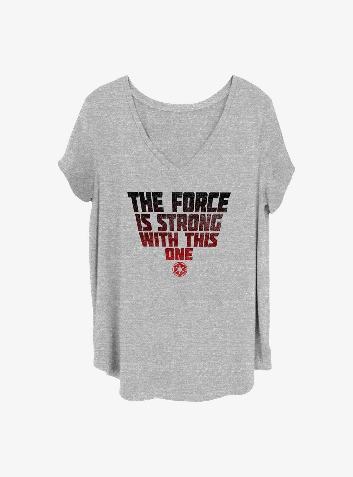 Star Wars Strong Force Girls T-Shirt Plus Size, HEATHER GR, hi-res