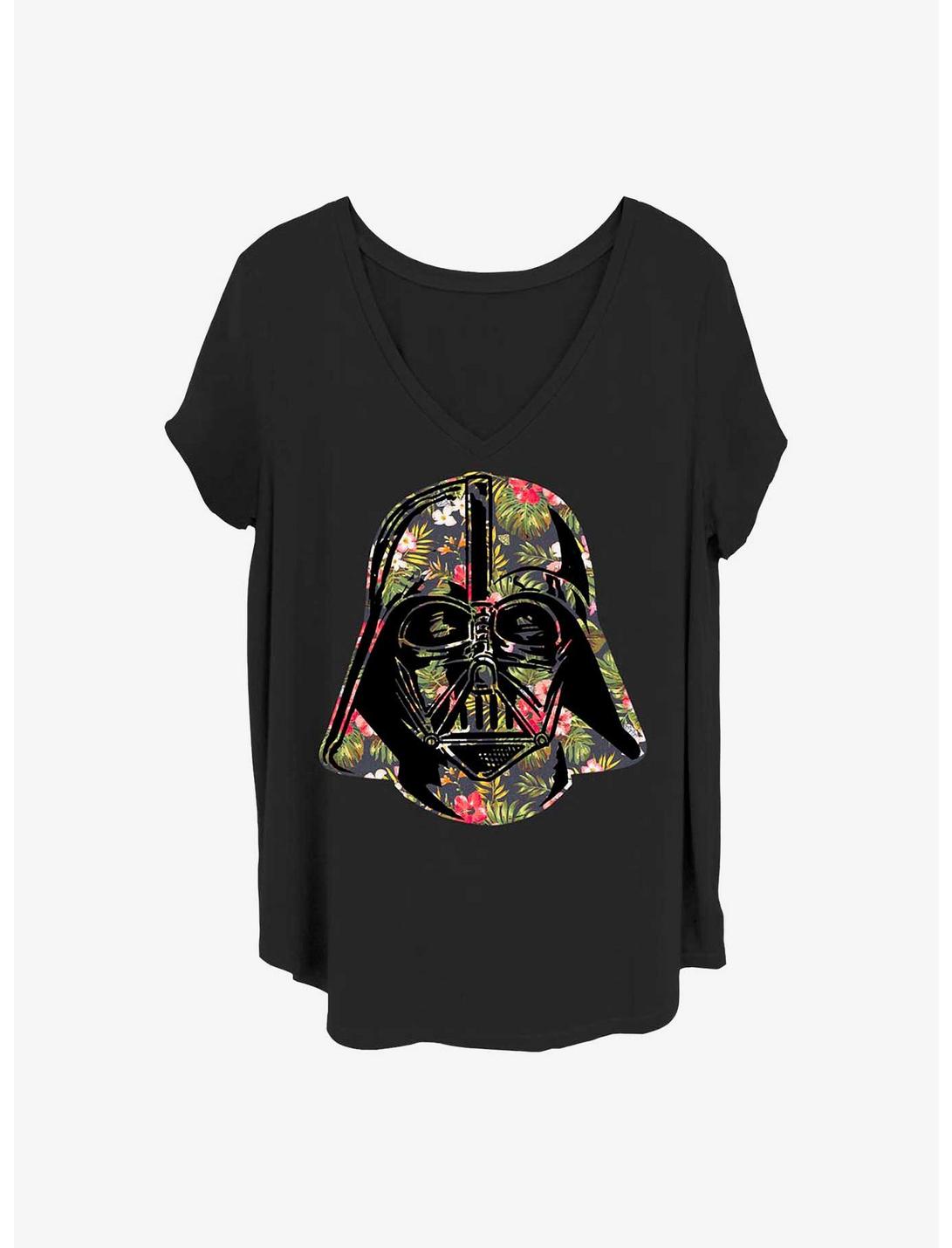 Star Wars Tropical Vader Girls T-Shirt Plus Size, BLACK, hi-res