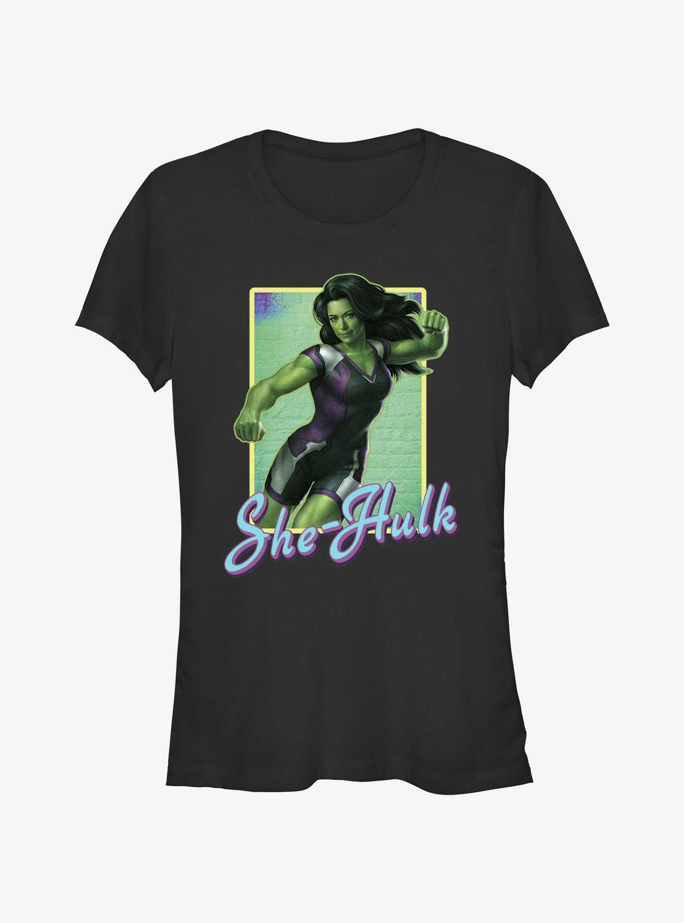 Marvel She-Hulk: Attorney At Law Portrait Girls T-Shirt, BLACK, hi-res