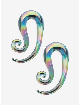 Glass Rainbow Spiral Taper 2 Pack, , hi-res