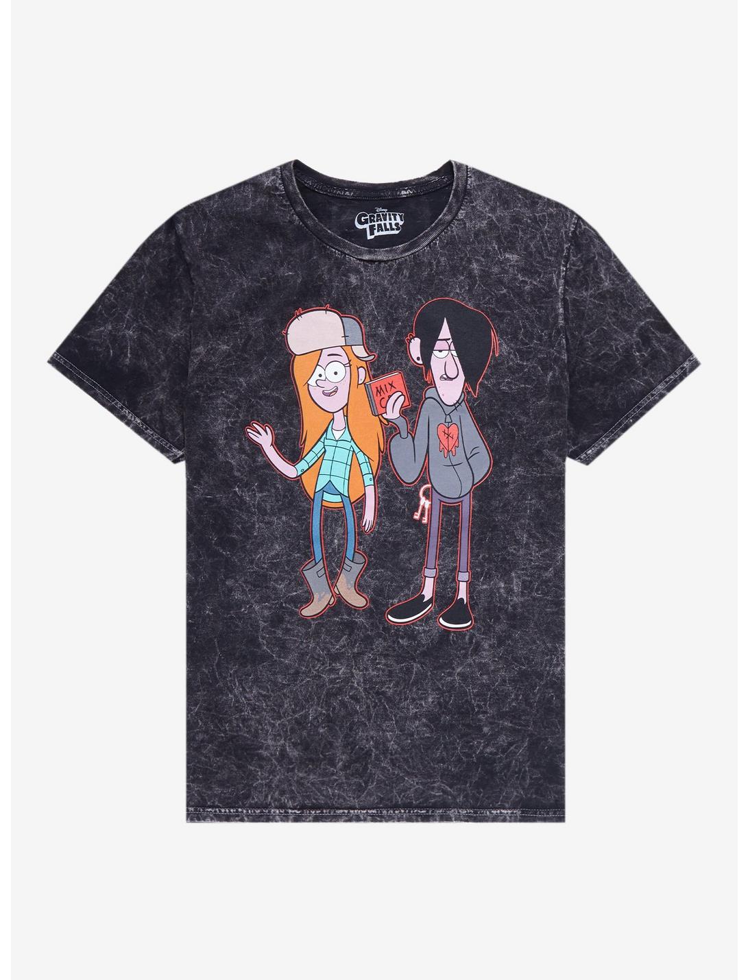 Disney Gravity Falls Wendy & Robbie Wash Boyfriend Fit Girls T-Shirt, MULTI, hi-res