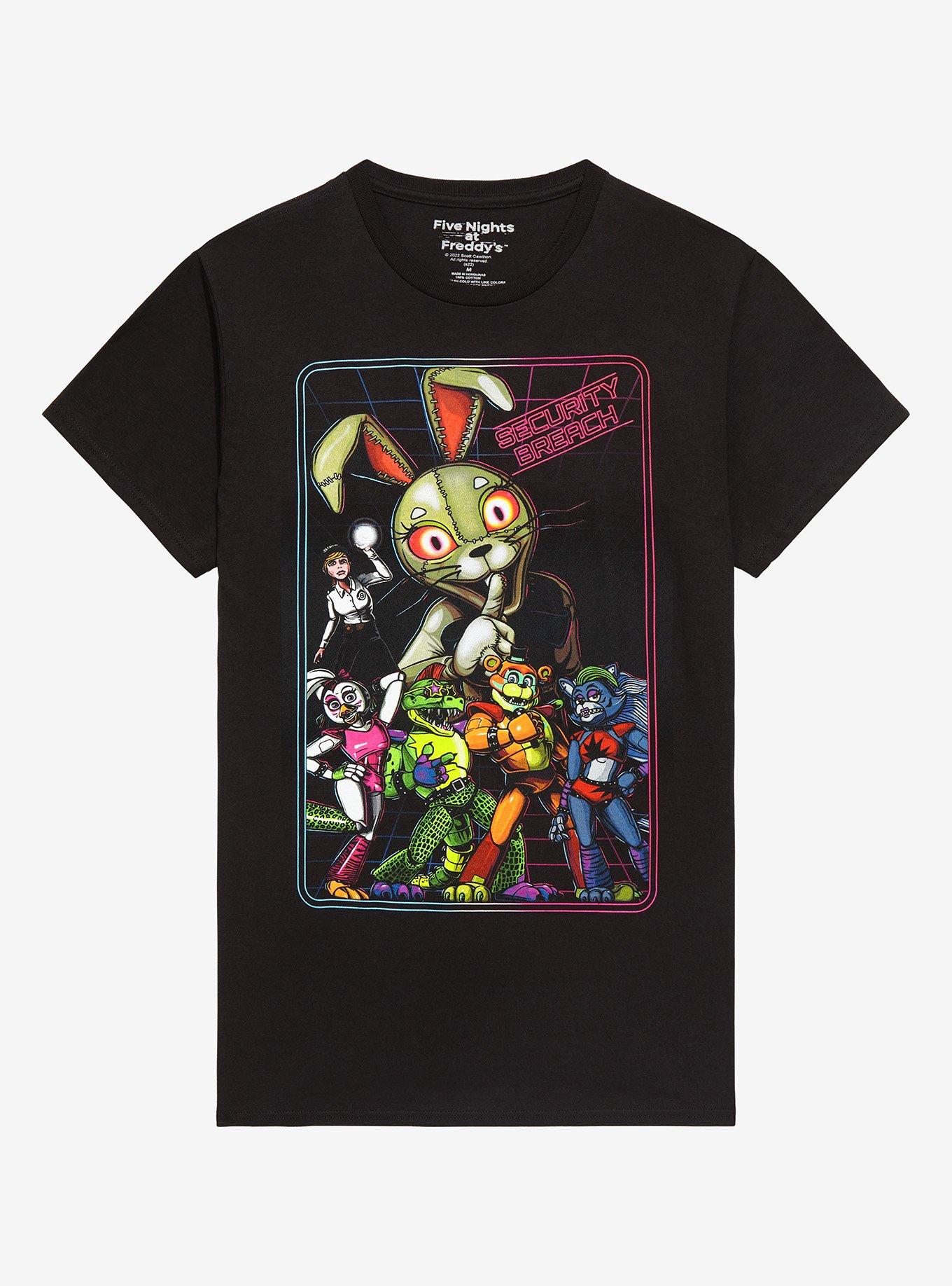 Five Nights at Freddy's: Security Breach Ruin DLC Tee T-Shirt FNAF Movie