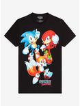 Sonic The Hedgehog Trio Jumbo T-Shirt, BLACK, hi-res