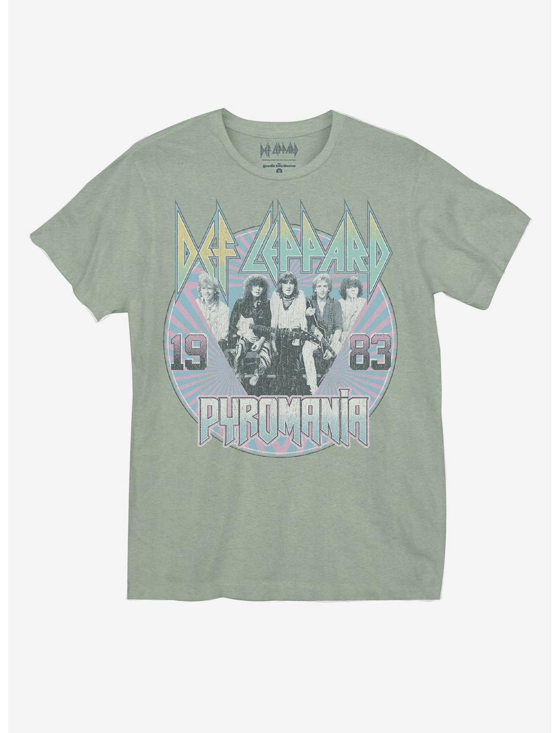 Def Leppard 1983 Pyromania Tour Boyfriend Fit Girls T-Shirt, MINT, hi-res