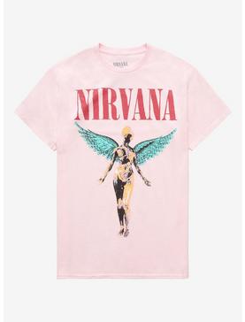 Plus Size Nirvana In Utero Pastel Boyfriend Fit Girls T-Shirt, , hi-res