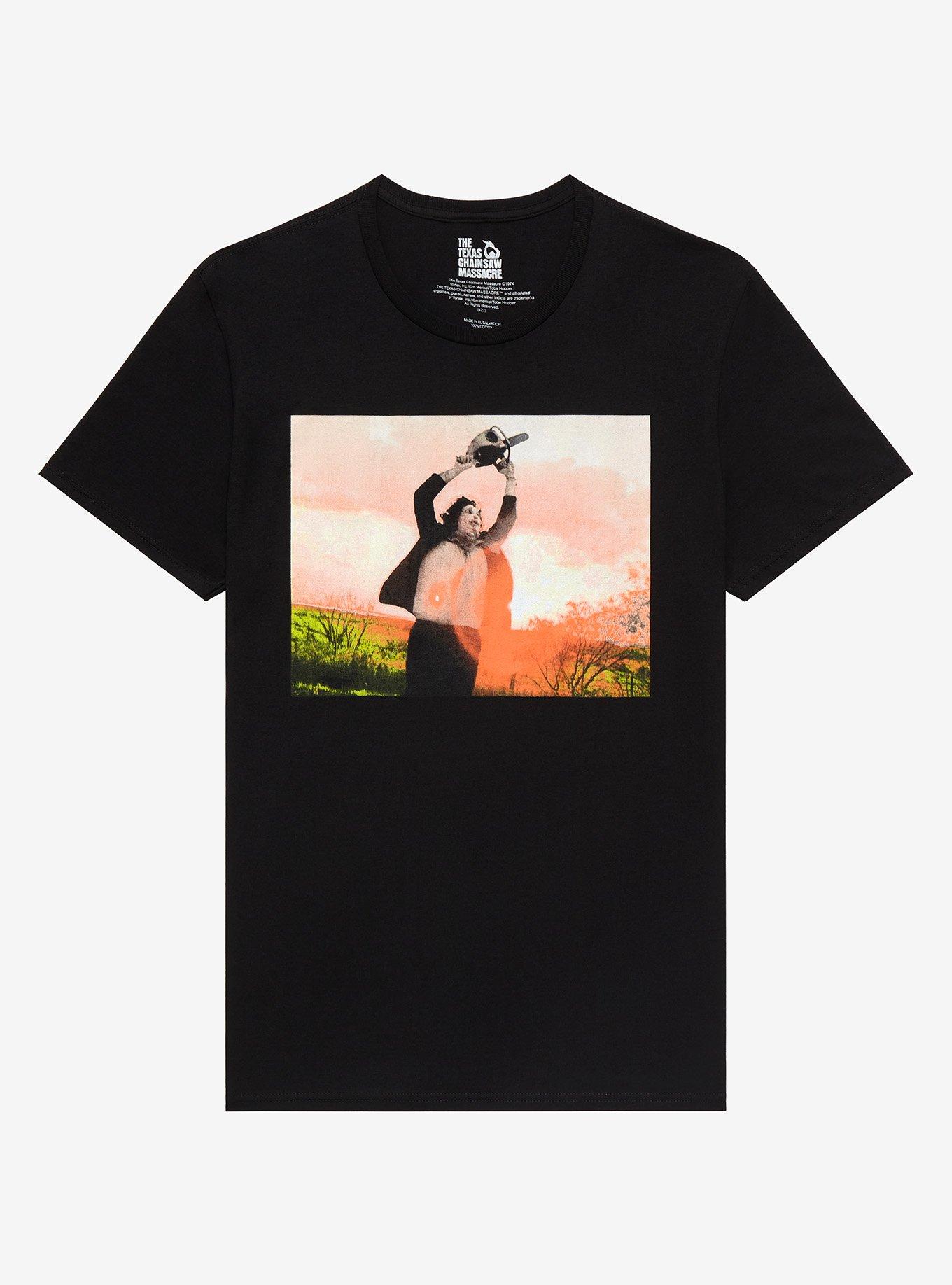 The Texas Chainsaw Massacre Leatherface Sunset Scene T-Shirt, BLACK, hi-res