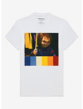 Child's Play Chucky Screen Shot Color Bar T-Shirt, , hi-res