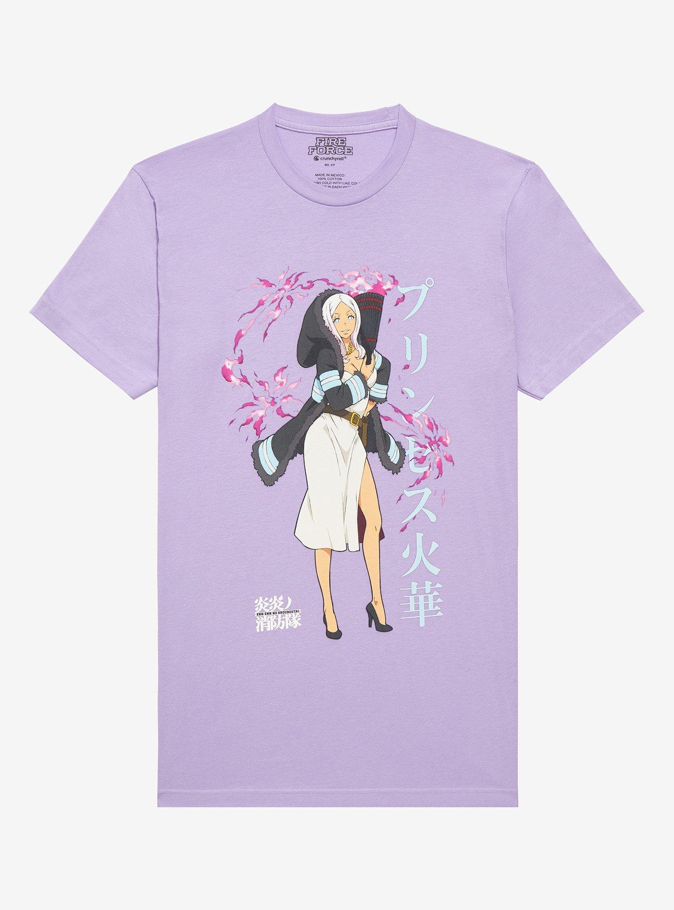 Fire Force Hibana T-Shirt, LAVENDER, hi-res