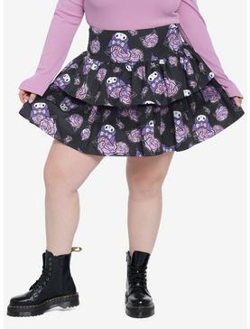 Plus Size Kuromi Butterfly Tiered Skirt Plus Size, , hi-res