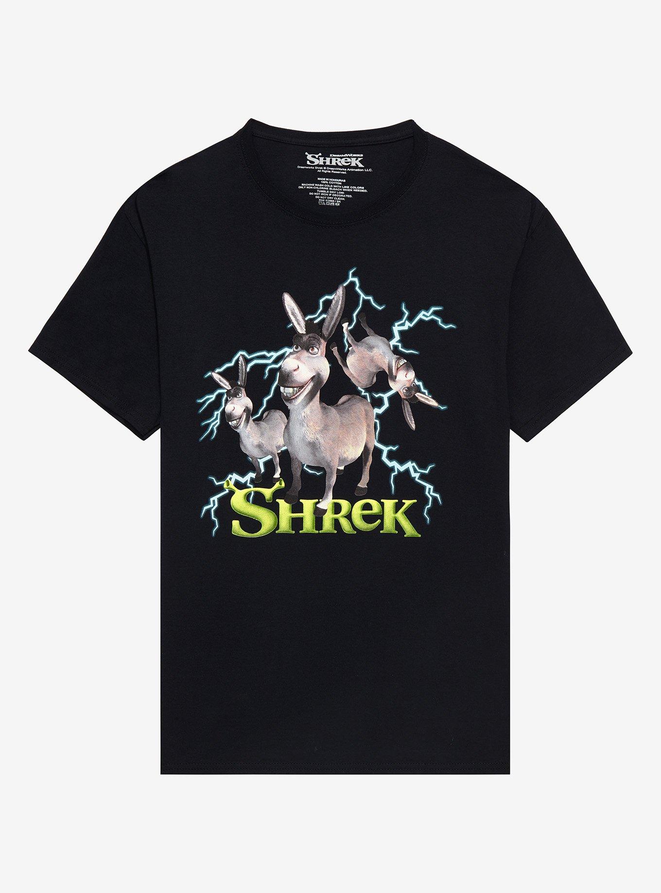 Shrek Donkey Collage T-Shirt, BLACK, hi-res