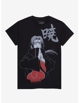 Plus Size Naruto Shippuden Itachi Tonal Jumbo Print T-Shirt, , hi-res