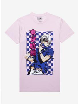 Tokyo Ghoul Kaneki Checkered Print T-Shirt, , hi-res