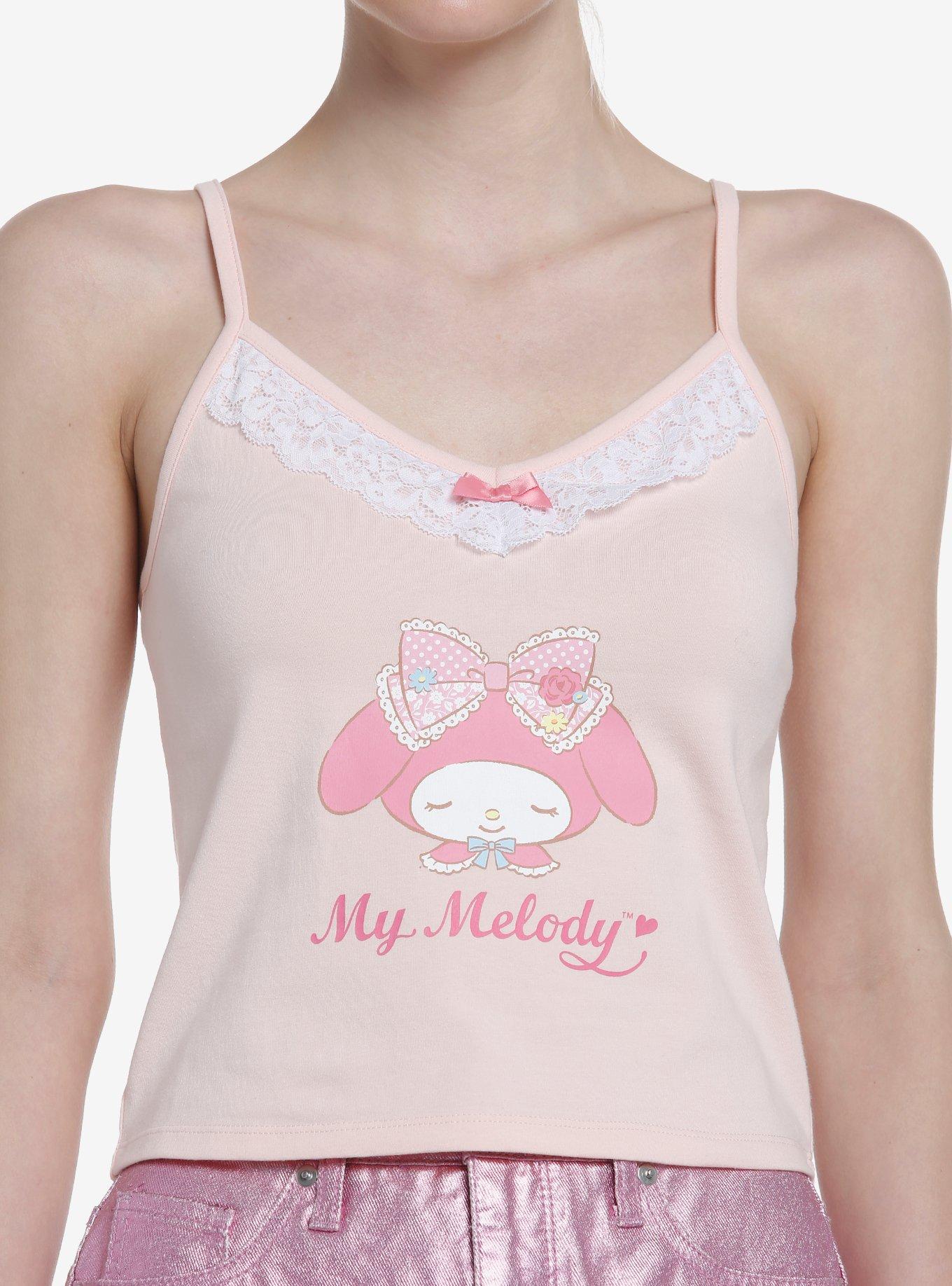 My Melody Pink Lace Girls Cami, MULTI, hi-res