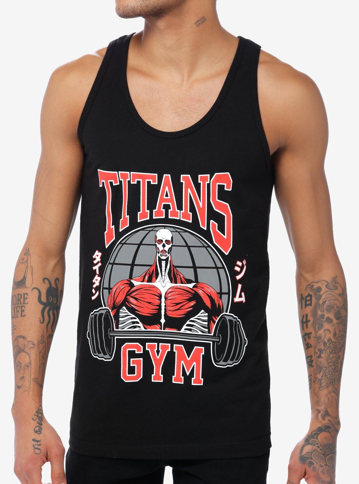 Attack On Titan Colossal Titan Tank Top, BLACK, hi-res