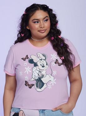 Her Universe Disney Minnie Mouse Y2K Girls Baby T-Shirt Plus Size