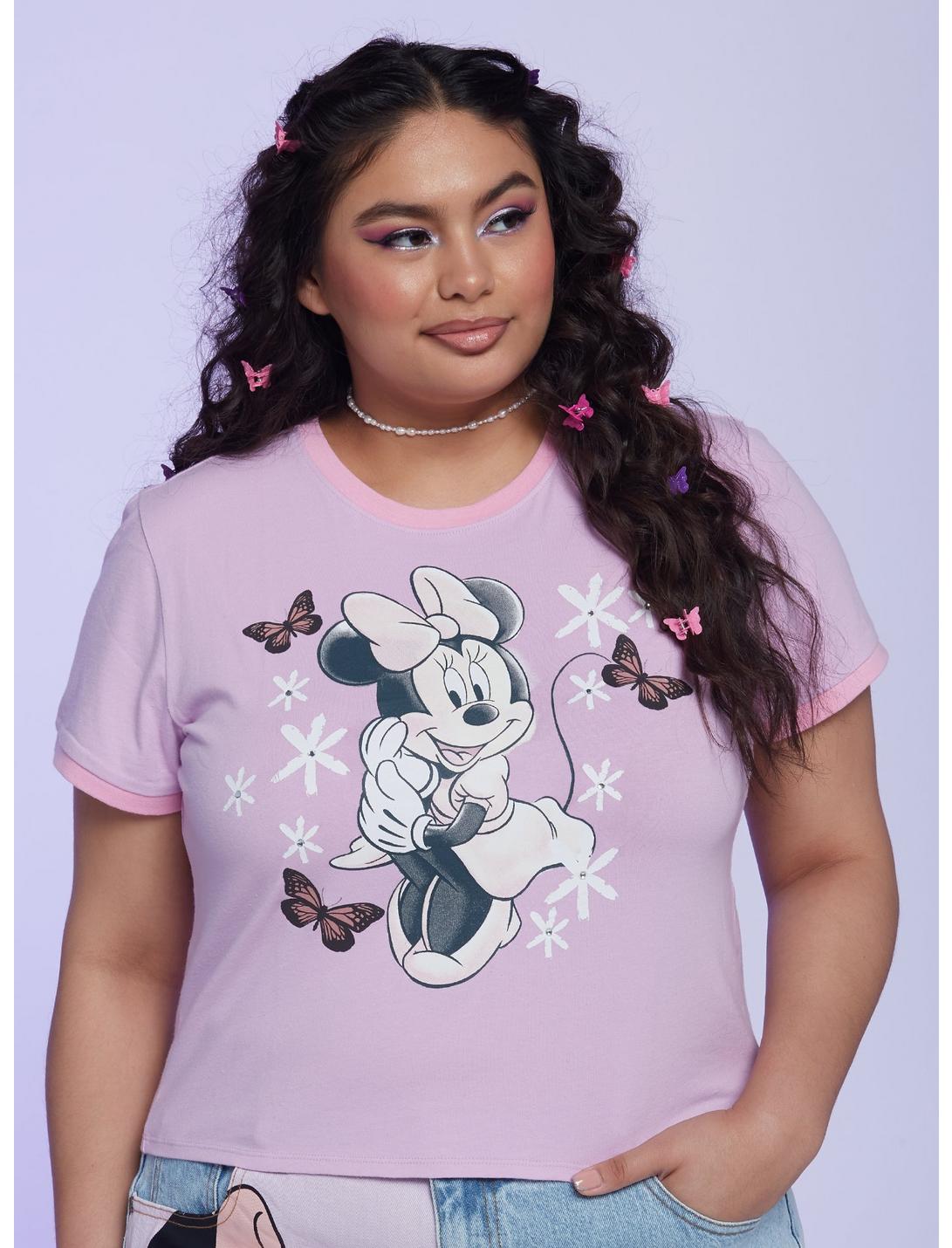 Her Universe Disney Minnie Mouse Y2K Girls Baby T-Shirt Plus Size, MULTI, hi-res