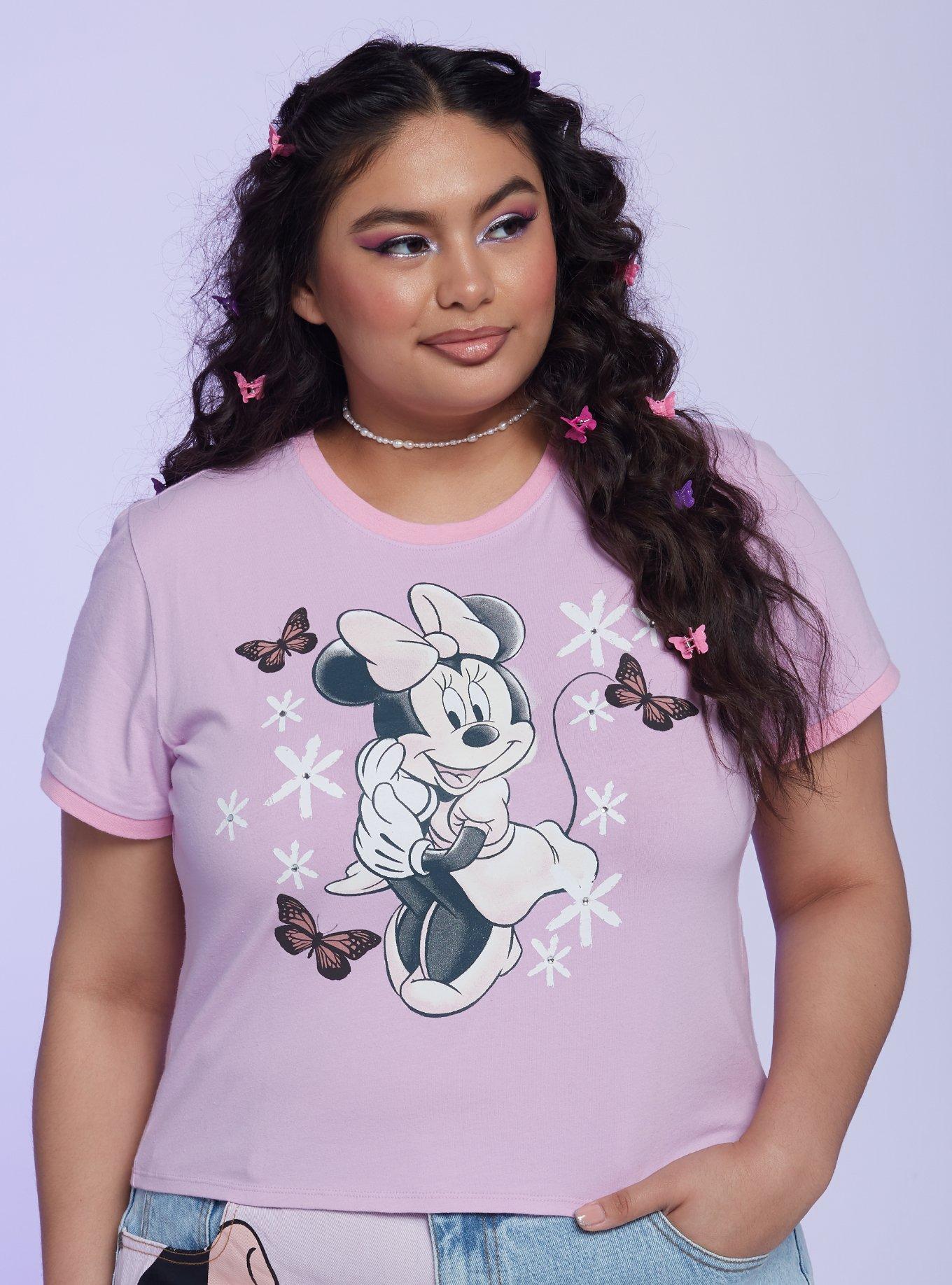 Her Universe Disney Minnie Mouse Y2K Girls Baby T-Shirt Plus Size, MULTI, hi-res