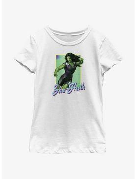 Marvel She-Hulk Punch Portrait Youth Girls T-Shirt, , hi-res