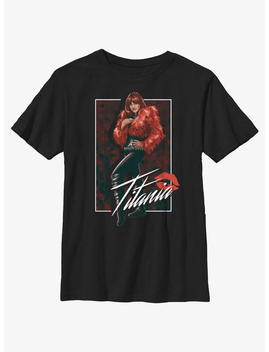 Plus Size Marvel She-Hulk Titania Portrait Youth T-Shirt, BLACK, hi-res