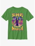 Marvel She-Hulk Tropical Portrait Youth T-Shirt, KELLY, hi-res