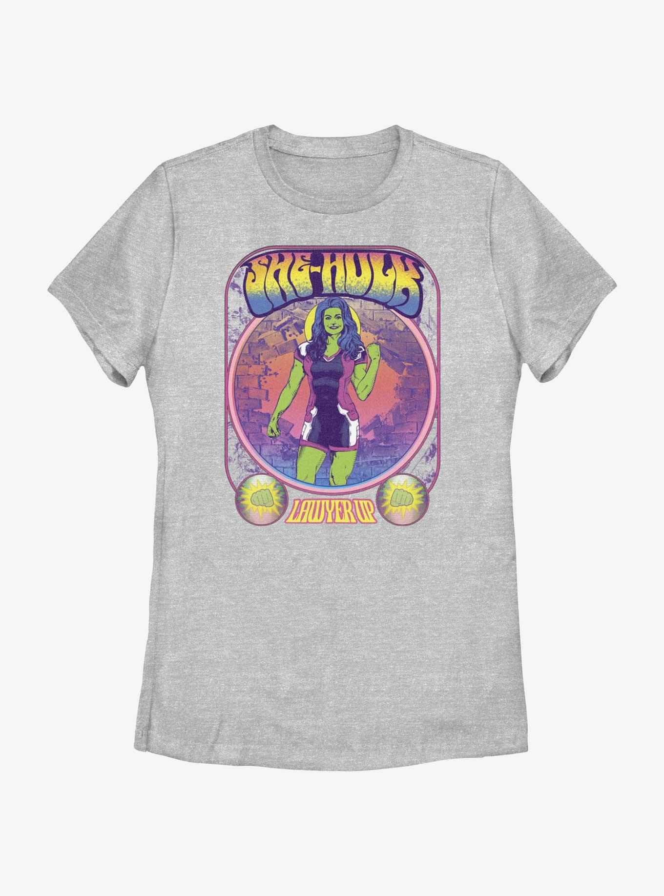 Marvel She-Hulk Retro Portrait Womens T-Shirt, ATH HTR, hi-res