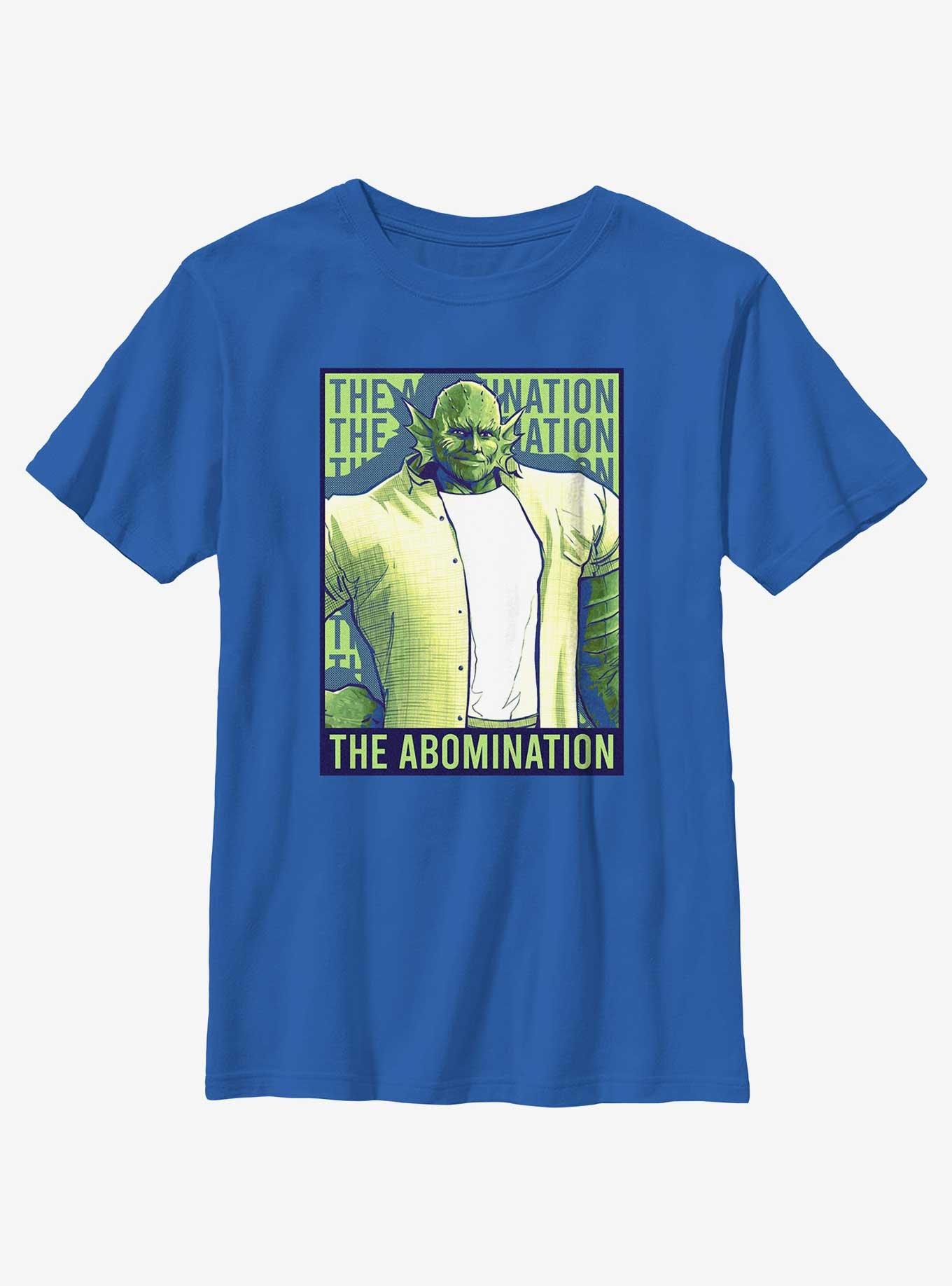 Marvel She-Hulk The Abomination Propaganda Youth T-Shirt, ROYAL, hi-res
