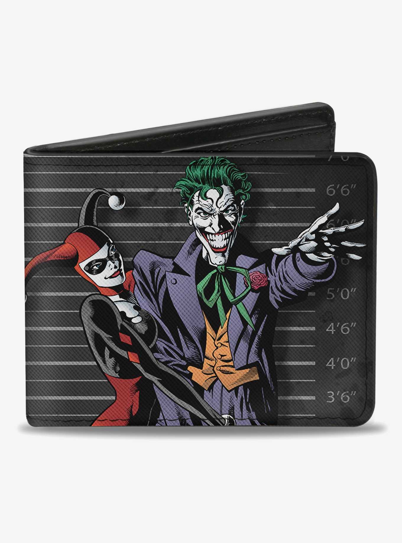 DC Comics Batman Harley Quinn Joker Bifold Wallet, , hi-res