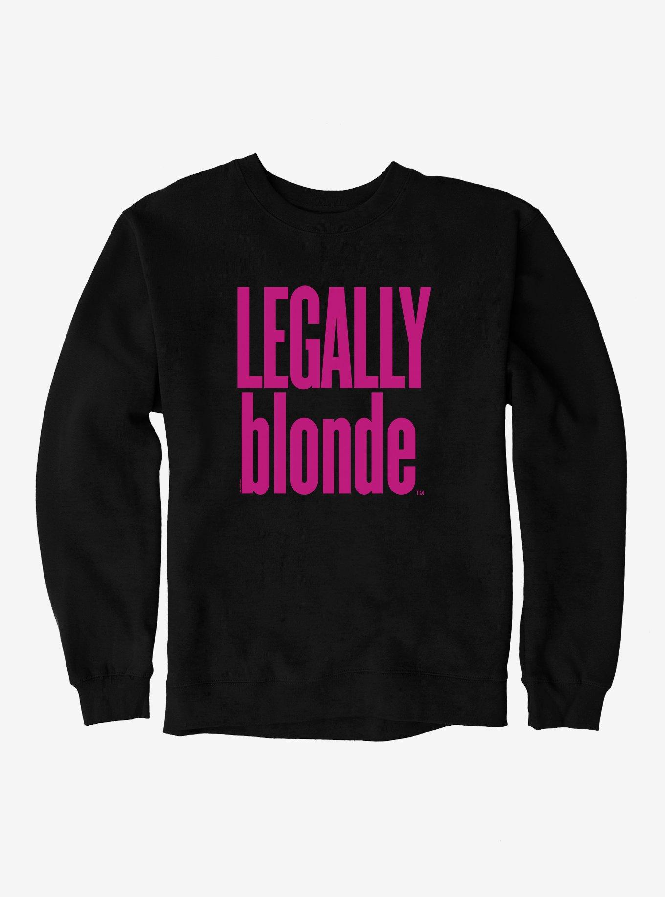 Legally Blonde Title Logo Sweatshirt, BLACK, hi-res