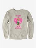 Legally Blonde Bruiser Going To Law School Sweatshirt, OATMEAL HEATHER, hi-res