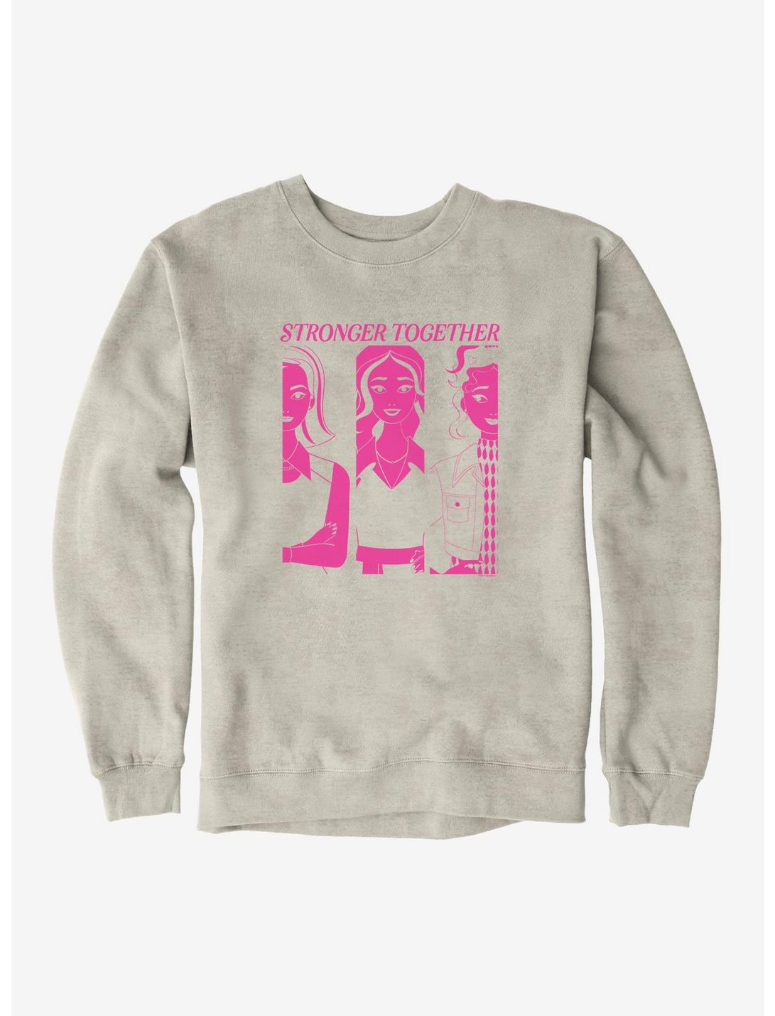 Plus Size Legally Blonde Stronger Together Sweatshirt, OATMEAL HEATHER, hi-res