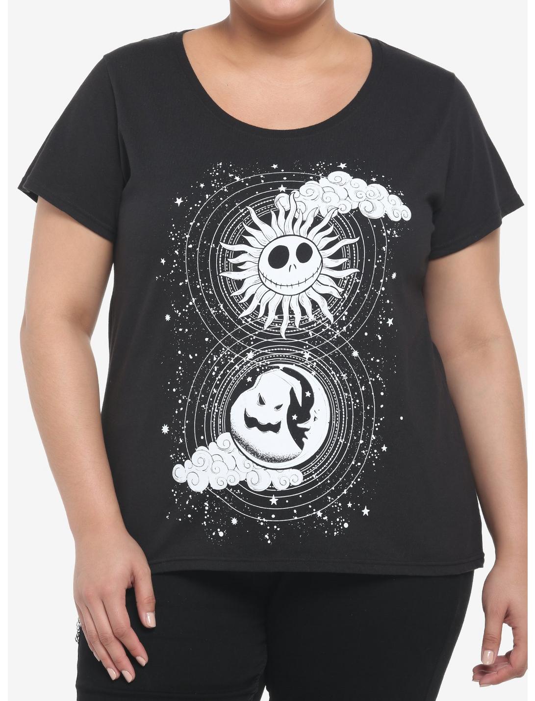The Nightmare Before Christmas Jack & Oogie Boogie Celestial Girls T-Shirt Plus Size, MULTI, hi-res
