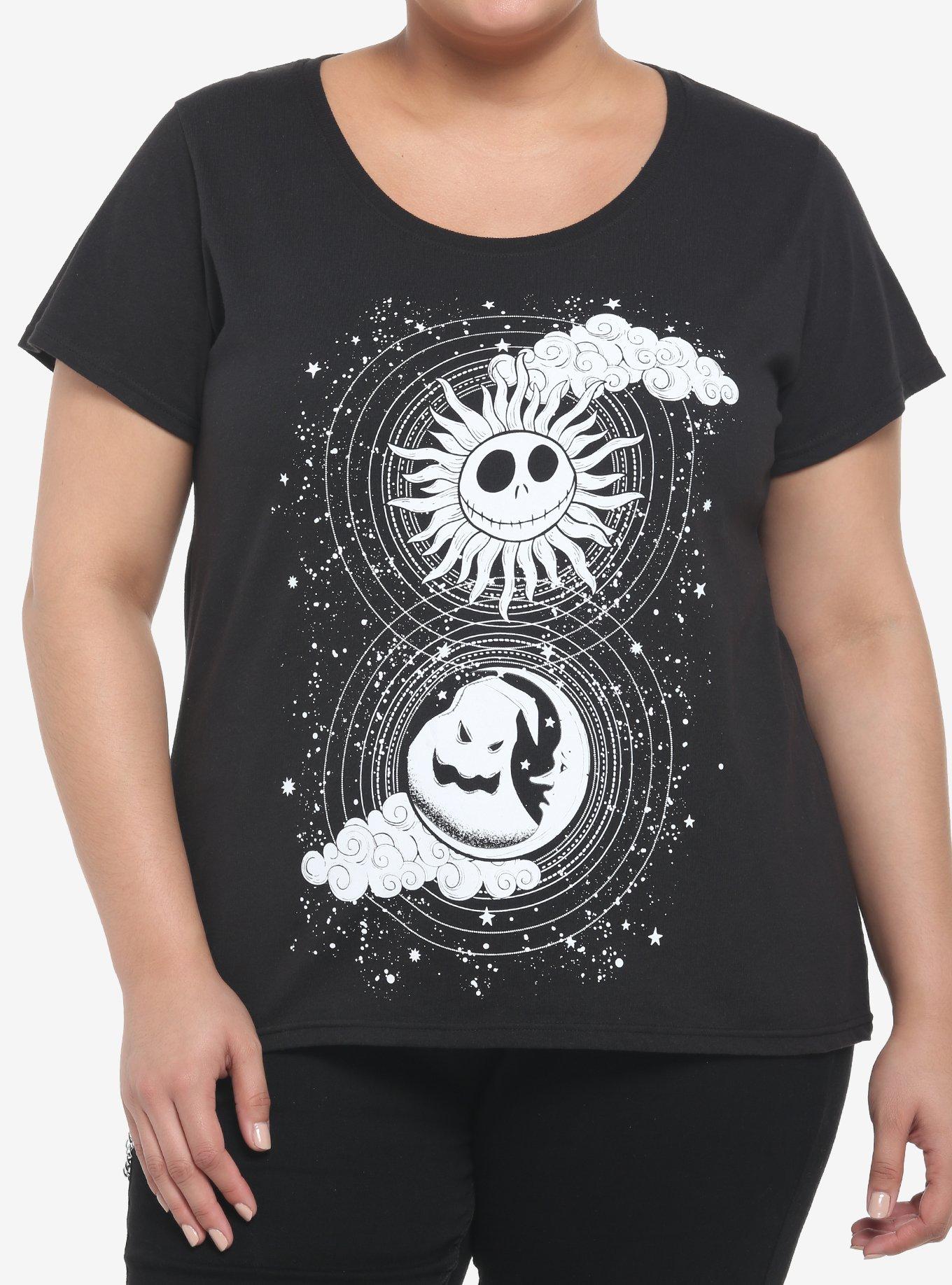 The Nightmare Before Christmas Jack & Oogie Boogie Celestial Girls T-Shirt Plus Size, MULTI, hi-res