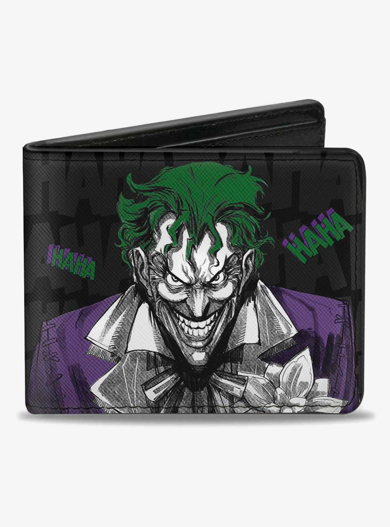 DC Comics Batman Joker Smiling Haha Bifold Wallet, , hi-res