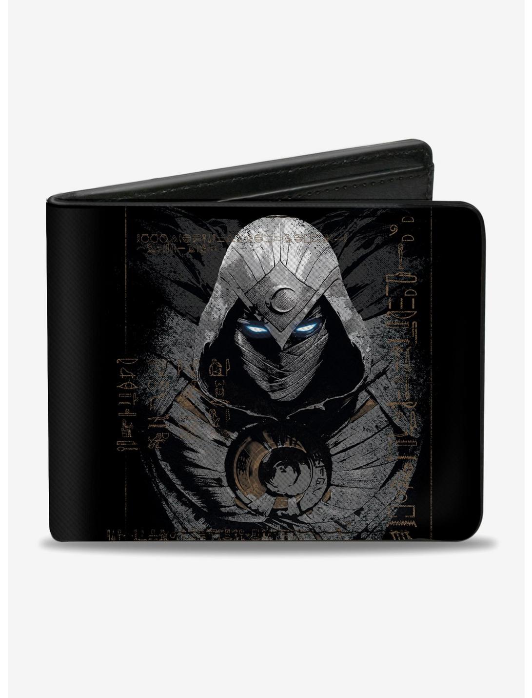 Plus Size Marvel Moon Knight Hieroglyphics Bifold Wallet, , hi-res