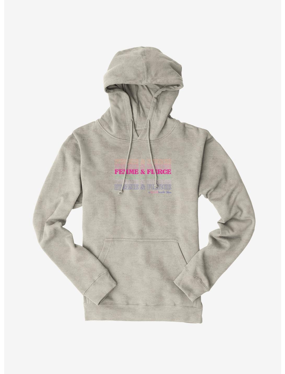 Legally Blonde Femme And Fierce Stack Hoodie, OATMEAL HEATHER, hi-res