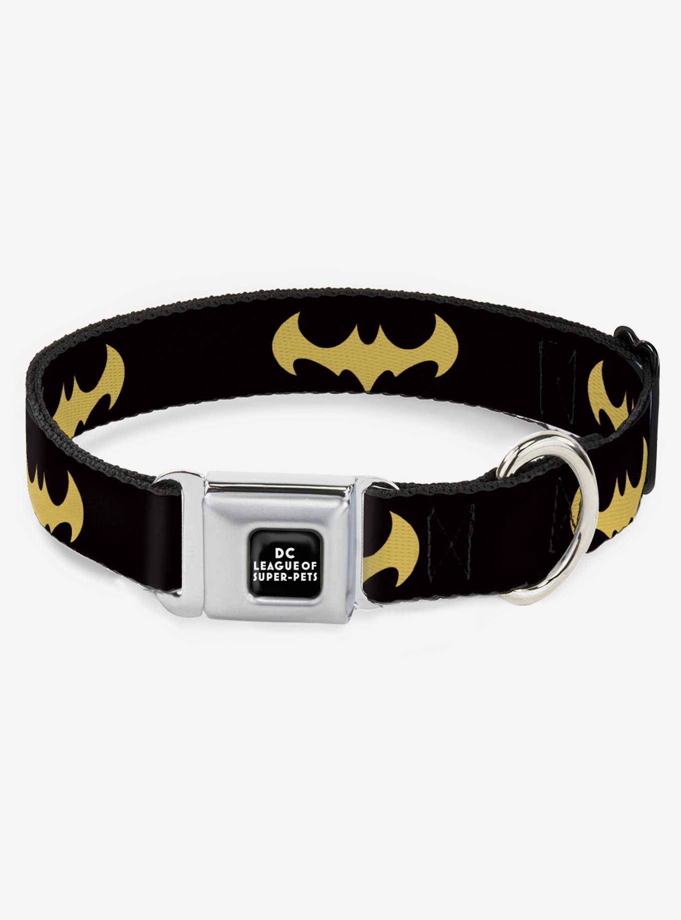 DC League of Super Pets Bat Logo Buckle Dog Collar, , hi-res