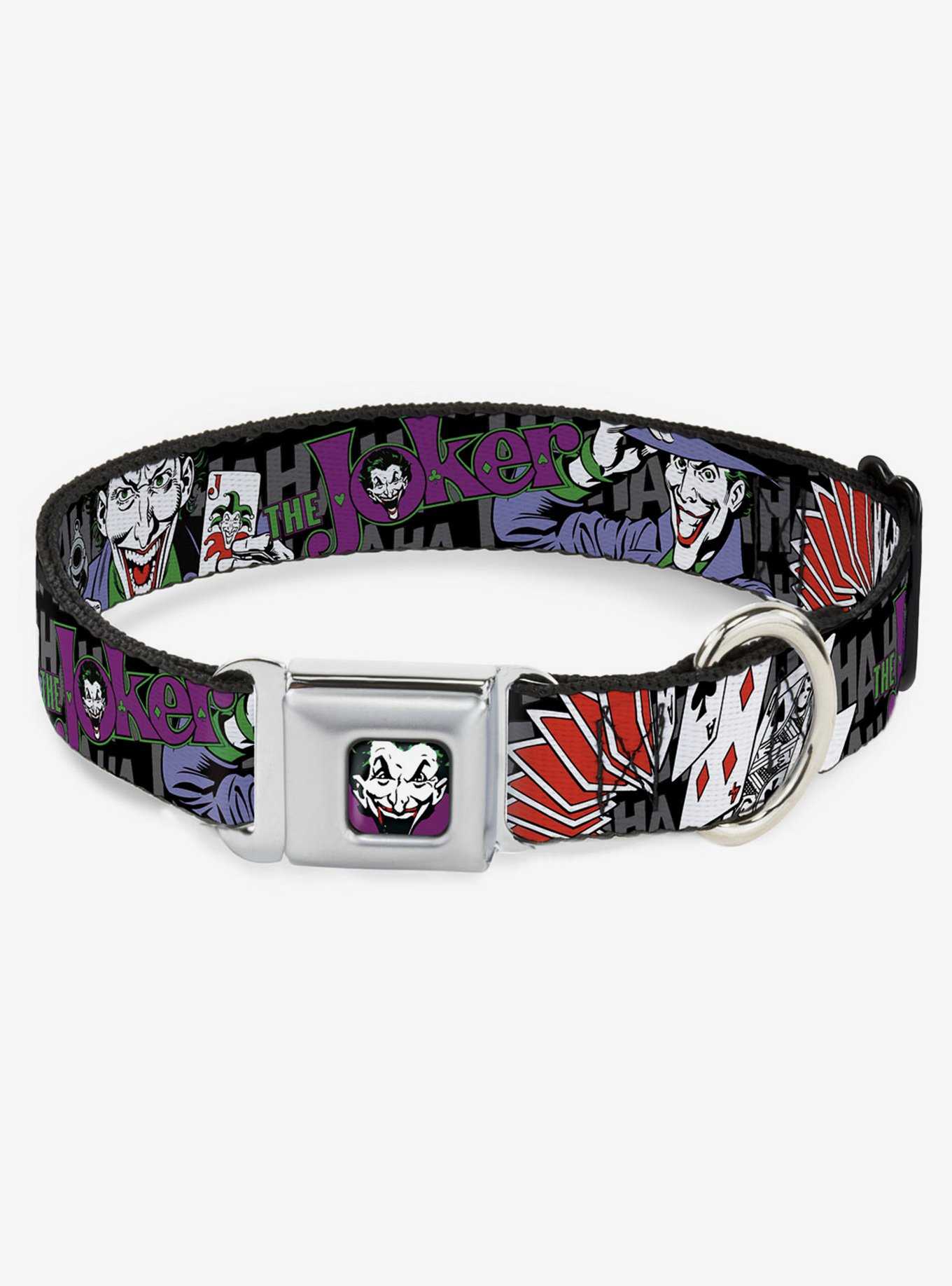 DC Comics The Joker Pose Cards Seatbelt Buckle Dog Collar, , hi-res