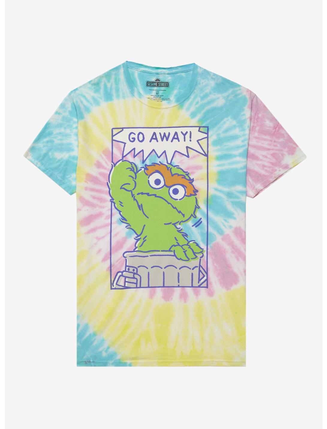 Sesame Street Oscar The Grouch Tie-Dye T-Shirt, MULTI, hi-res