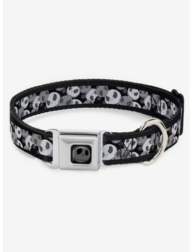 Plus Size Nightmare Before Christmas Jack Expression Stack Seatbelt Buckle Dog Collar, , hi-res