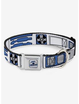 Star Wars R2D2 Bounding Parts Seatbelt Buckle Dog Collar, , hi-res