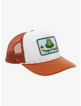 Take It Easy Frog Trucker Hat, , hi-res