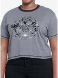 Shadow And Bone Amplifiers Crop T-Shirt Plus Size, CHARCOAL  BLACK, hi-res