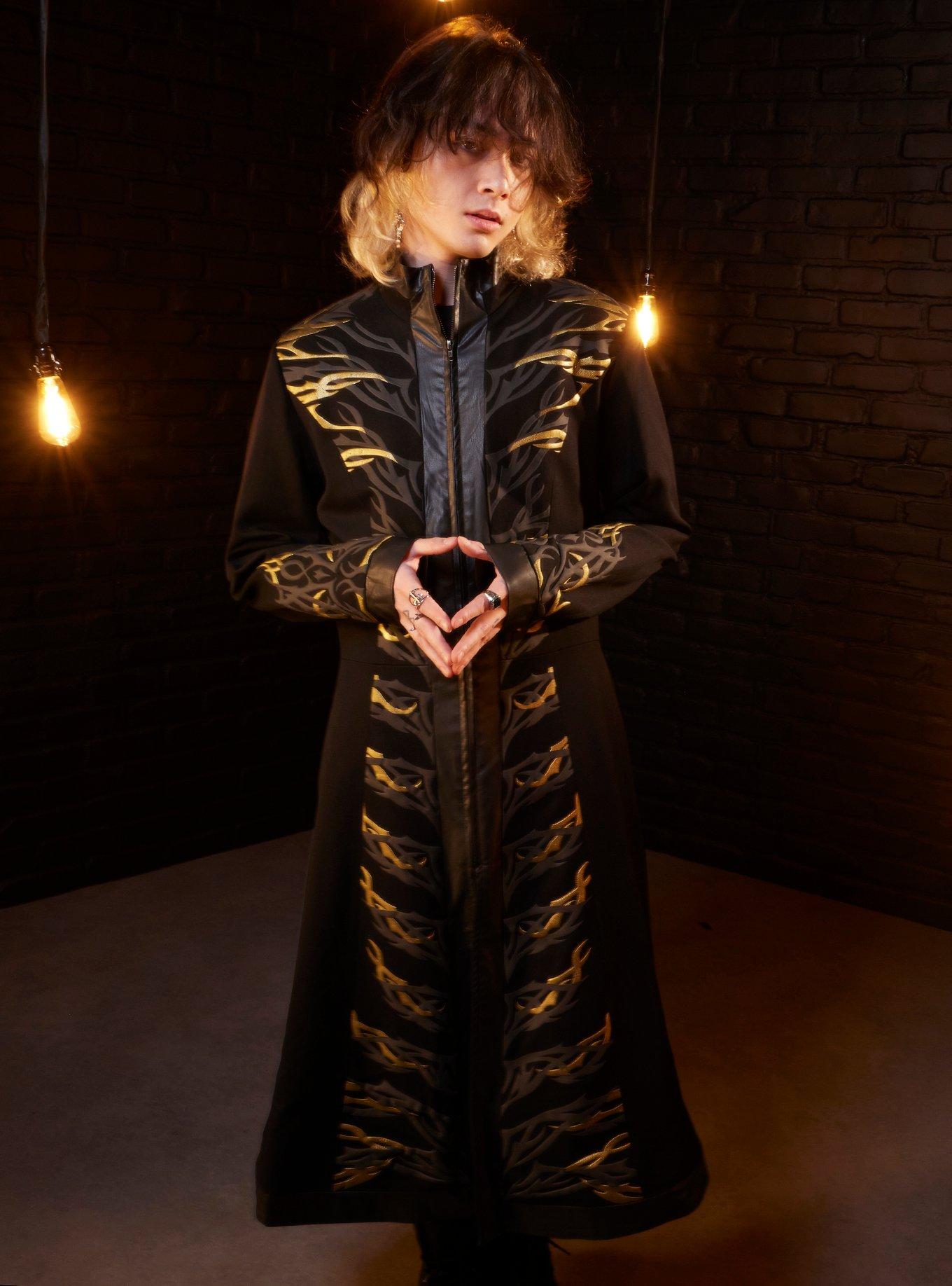 Shadow And Bone Darkling Kefta Coat, BLACK  GOLDEN ROD, hi-res