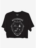 Wednesday Nevermore Girls Crop T-Shirt, MULTI, hi-res
