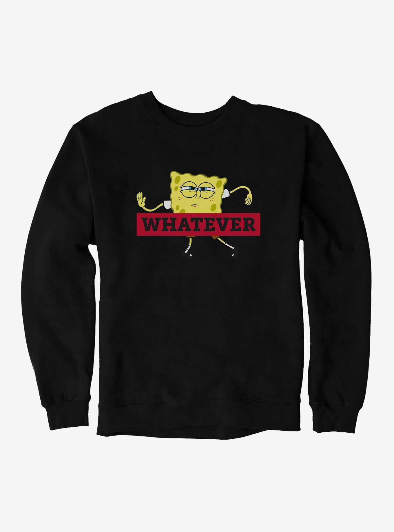 SpongeBob SquarePants Whatever Sweatshirt, BLACK, hi-res