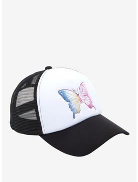 Ombre Butterfly Trucker Hat, , hi-res