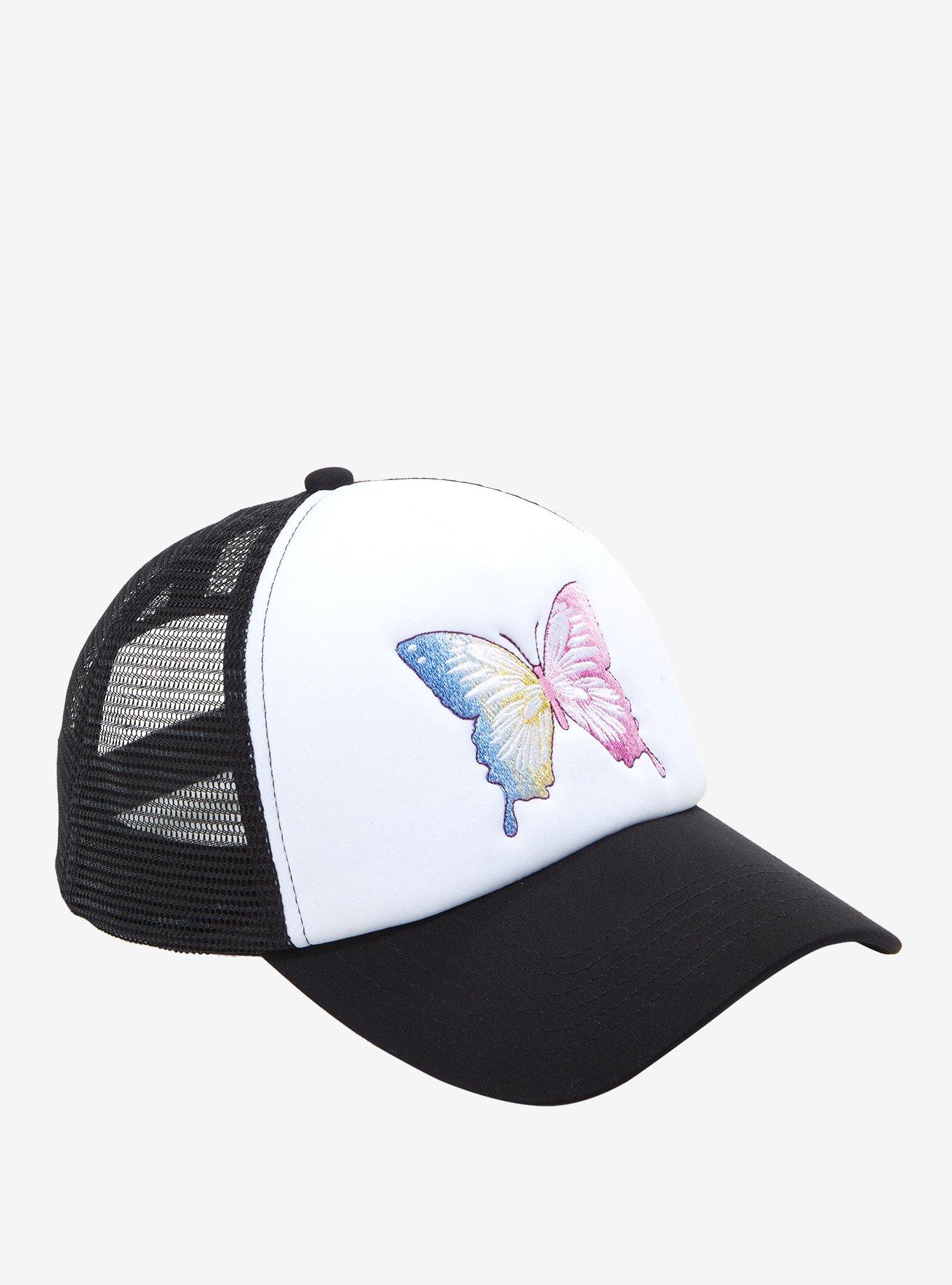 Ombre Butterfly Trucker Hat, , hi-res