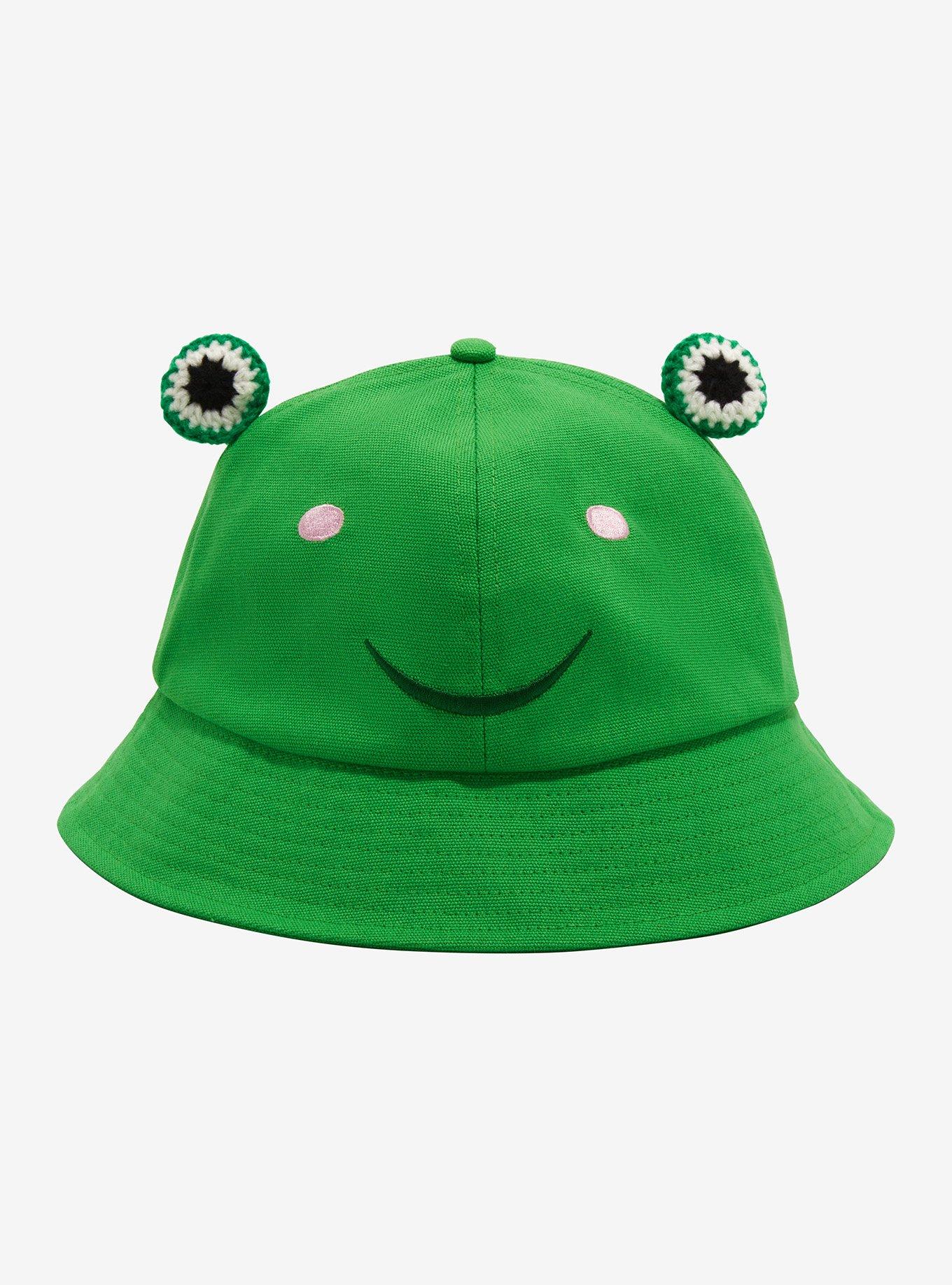 Frog 3D Crochet Eyes Bucket Hat Hot Topic