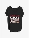 Disney Cruella Cruel Expressions Girls T-Shirt Plus Size, BLACK, hi-res