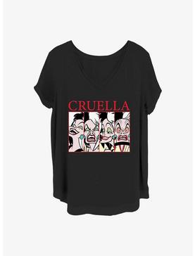 Disney Cruella Cruel Expressions Girls T-Shirt Plus Size, , hi-res